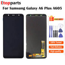 For Samsung Galaxy A6 Plus 2018 LCD A605 A6+ LCD Screen With Touch Screen Digitizer Assembly Free Shipping 2024 - buy cheap