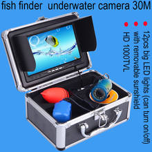 WF01-Cámara de pesca subacuática, buscador de peces, Monitor LCD de 7 pulgadas, 1000 TVL, impermeable, infrarrojo ajustable, 30M 2024 - compra barato