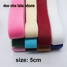 2" 5cm Flat Plain Crin Horsehair Crinolines Fabric/Braid fabric for crafts,Women diy hat accessories 2024 - buy cheap