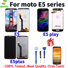 Дигитайзер экрана для Moto E5 Plus XT1924 ЖК-дисплей с сенсорным экраном в сборе Совместимость с Motorola E5 XT1944 E5 Play XT1921 LCD 2024 - купить недорого