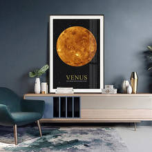 Impresiones de arte de pared para decoración del hogar, pintura de astronauta, Luna, Marte, póster del universo espacial, lienzo de estilo nórdico para sala de estar 2024 - compra barato