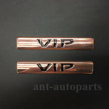 2x Metal VIP Luxury Emblem Car Auto Side Trunk Tailgate Badge Decal Sticker 2.5L 2024 - buy cheap