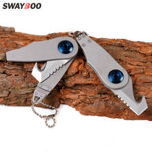 Swayboo Multifunctional pocket knife sawing tooth cutting rope Portable EDC tool mini key knife folding survival  camping knife 2024 - buy cheap