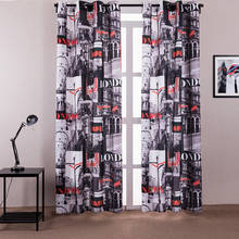 London City Printed Window Blackout Curtain Modern Shade Curtains for Living Room Bedroom Window Curtain Drape 2024 - buy cheap