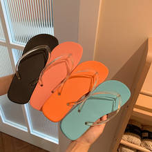 Women Fashion Slippers Transparent Women's Sandals Girls Beach Flip Flops Anti-slip Summer Shoes Female Vacation Slides SH414 2024 - buy cheap