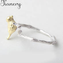 JIANERY-anillos de pájaro para mujer y hombre, joyas antiguas de Color plateado puro, estilo bohemio, Vintage 2024 - compra barato