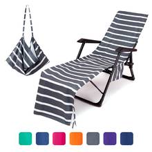 Lounge Chair Beach Towel Cover Microfiber Pool Lounge Chair Cover with Pockets Holidays Lounge Chair Mate for Sun Lounger Beach 2024 - buy cheap