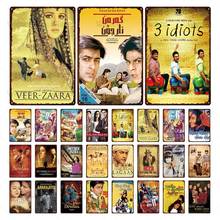 Famous Indian Movies Metal Tin Sign Bollywood Poster Plaque Vintage Metal Sign Wall Decor for Room Garage Iron Metal Painting 2024 - buy cheap