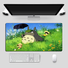 Anime Totoro Gaming Mouse pad Otaku Large 60x30cm Cartoon MousePad Gamer Fashion Locking Edge Washable Computer Mat 2024 - buy cheap