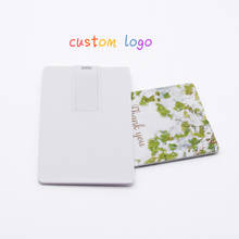 Credit Card USB Flash Drive 2.0 Memory Stick Bank Card U Disk Pendrive 16GB 8GB 4GB 32GB Pen drive Custom Logo for Wedding Gifts 2024 - buy cheap