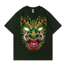 Camiseta masculina de manga curta, t-shirt de algodão casual para homens da rua harajuku com estampa hip hop, verão 2021 2024 - compre barato