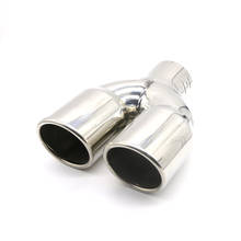 Tubo de escape de acero inoxidable modificado para coche, medio tubo de escape de acero inoxidable modificado, universal d 2024 - compra barato