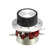 Uxcell-potenciômetro de filme de carbono rotativo wh118, 10k ohm, seta única, com mostrador 2024 - compre barato