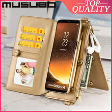 Musubo Genuine Leather Case For Samsung Note 9 8 Galaxy S8 Plus S9 + Luxury Cases Cover Card Slot Wallet Funda Coque Capa Casing 2024 - buy cheap