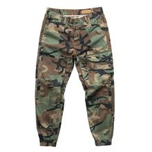 New Summer Mens Joggers Pants 100%Cotton Camo Cargo Pants Men Jogger Harem Pants Camouflage Streetwear Pockets Trousers Men 2024 - buy cheap