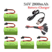 3.6v 2800mah Battery Ni-MH Battery AA NIMH 3.6v Battery Pack For RC Toy Car Boat Model RC Toy 3.6 V Battery 2024 - buy cheap