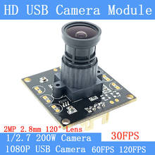 Módulo da câmera do usb da webcam uvc do andróide linux uvc da câmera de vigilância hd 120 w 200*1920 p da indústria 1080 ° de grande angular 30fps/60fps/120fps 2024 - compre barato