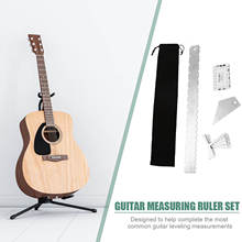 Herramienta de medición de Luthier para guitarra eléctrica, calibre de cuerda inferior para bajo acústico, ukelele, mandolina, Banjo, 9 Uds. 2024 - compra barato