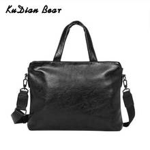 KUDIAN BEAR Business Men Briefcase Bags for 14 Inches Laptop PU Leather Casual Men' Shoulder Bag Handbag Black Bolos BIX319 PM49 2024 - buy cheap