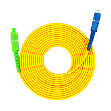 Волоконно-оптический соединительный кабель, 10 шт./лот, SC/ APC-SC/ UPC, одномодовый оптический соединительный кабель 3,0 мм FTTH 2024 - купить недорого