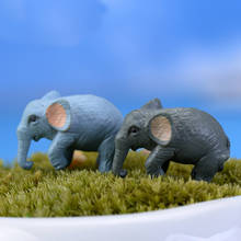 100PCS Miniature Crafts Mini Elephant Animal Resin Crafts for Fairy Garden Decoration Doll House Terrarium Decor Ornament Toys 2024 - buy cheap
