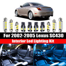 11Pcs White Canbus LED Lamp Car Bulbs Interior Package Kit For 2002-2004 2005 Lexus SC430 Map Dome Trunk Plate Light 2024 - buy cheap