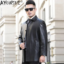 AYUNSUE Genuine Leather Jacket Men Clothing Men's Trench Autumn Coat Male Real Sheepskin Leather Clothes Hommes Veste LXR849 2024 - buy cheap