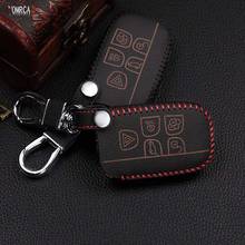 High-Quality Hand-Sewn Leather Car Cover For Land Rover a9 Series Freibers Freelander Evoque Found 4 Buttons Key Shell 2024 - buy cheap