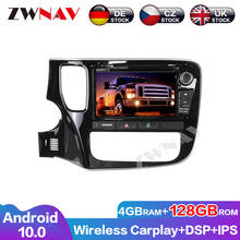 Radio con GPS para coche, reproductor Multimedia con Android 10, 128G, DSP, DVD, Audio, pantalla táctil, para Mitsubishi Outlander 2014-2015 2024 - compra barato