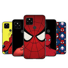Marvel Avenger Spiderman Shockproof Cover for Google Pixel 5 4 4a XL 5G Black TPU Soft Phone Case 2024 - buy cheap