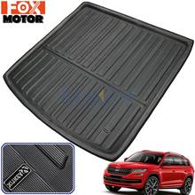 For 2017 2018 2019 Skoda Kodiaq 2nd 3rd Row Seat Tailored Rear Trunk Boot Liner Cargo Floor Mat Tray Protector Dog Pad 2024 - buy cheap