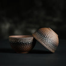 Грубая керамическая чайная чашка в японском стиле, Ретро керамическая чашка ручной работы, чашка для чая, чашка Master, керамическая чашка для чая кунг-фу, чайные чашки 2024 - купить недорого