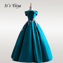 Es YiiYa-vestido De novia con lazo y cuello De barco, traje De novia con hombros descubiertos, talla grande, CH117 2024 - compra barato
