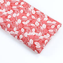 160cm*50cm red leaves baby infant Cotton Fabric Printed Cloth Sewing Quilting bedding bedlinen apparel dress patchwork fabric 2024 - buy cheap
