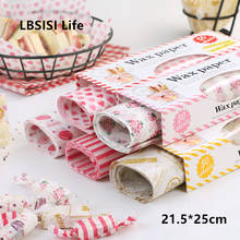 LBSISI Life 100 Sheets Wax Oil Paper Food Letter Christmas Wrapping Paper Greaseproof Baking Oil Soap Packaging Paper 21.8x25cm 2024 - buy cheap