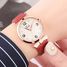 2020 женские часы Топ стиль роскошный модный кожаный ремешок аналоговые Кварцевые женские наручные часы Женское платье часы reloj mujer 2024 - купить недорого