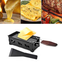 Non-stick Grill Cheese Raclette Set Griller Mini BBQ Cheese Board Baked Cheese Oven Iron Swiss Cheese cook Melter camp Pan Tray 2024 - buy cheap