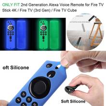 For Amazon Fire TV Stick 4K TV Remote Silicone Luminous Case Protective Cover remote control Protector Skin Shell #217 2024 - buy cheap