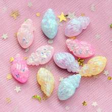 10-30Pcs Simulation Conch Resin Accessories Kids DIY Hairpin Brooch Craft Materials Scrapbook Flat Back Resin Supplies Art Patch 2024 - buy cheap