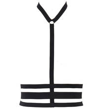 Goth Neck Harness Cage Bra Woman Elastic Adjustable Body Harness Sexy Lingerie Bondage Belt Body Cage 2024 - buy cheap