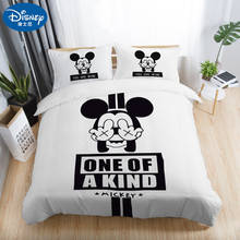 Disney White Black Red Mickey Minnie Mouse 3D Bedding Sets Adult Twin Full Queen King Size Bedroom Decoration Duvet Cover Set 2024 - buy cheap