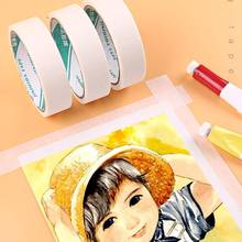 Watercolor Masking Adhesive Tape Painting Textured Paper Leave Glue Cover Tap Art White Tool Paper sketch Supplies K3Z4 2024 - buy cheap