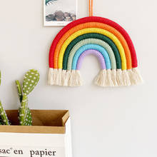 Nordic Kids Room Rainbow Hanging Decoration Rainbow Wall Hanging Decor Scandinavian Kids Room Decoration Accessories RoomDecor 2024 - buy cheap