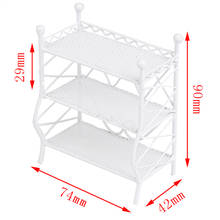 1Pc New 1/12 Dollhouse Mini Flower Stand Snack Rack Bookshelf Doll House Decoration 2024 - buy cheap