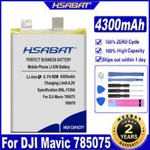 Hsabat bateria mavic 785075 4300mah para dji mavic 785075 baterias 2024 - compre barato