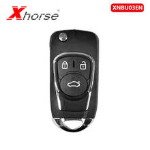 Xhorse XNBU03EN беспроводной универсальный дистанционный брелок 3 кнопки для VVDI2/VVDI ключ инструмент (английская версия) 10 шт./лот 2024 - купить недорого