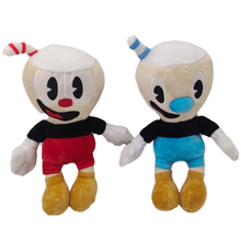 25cm cuphead pelúcia boneca brinquedos jogo mugman boneca brinquedos aventura peluche macio pelúcia para crianças presente de aniversário 2024 - compre barato