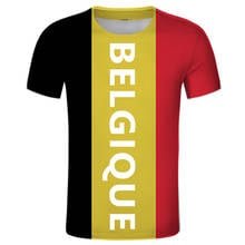 Belgium Free Custom Tshirt Belgien Belgique Flag Emblem Tee Shirts DIY Country Flag Name Number Atomium Landmark 2024 - buy cheap