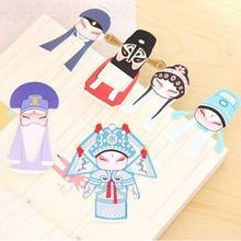 7Pc Peking Opera Bookmark for Books Markers of Page Art Chinese Characteristics Paper Marque Page School Office Teacher Gifts 2024 - buy cheap