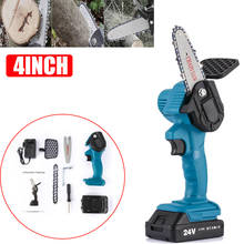 24V Cordless Electric Pruning Saw Protable Mini Chainsaw Garden Logging Woodworking Tool Electric Chain Saw with Lithium Battery 2024 - buy cheap